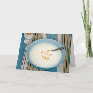 Cartão Aniversário, Café da Manhã Eu Te Amo