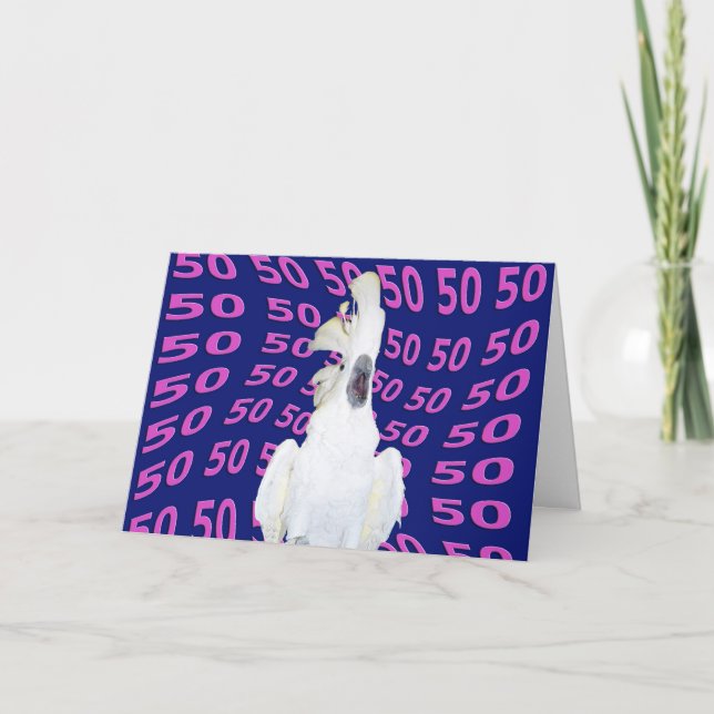 Cartão Aniversário cinqüênta (Frente)