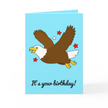 Aniversário com Águia Soando Entre as Estrelas