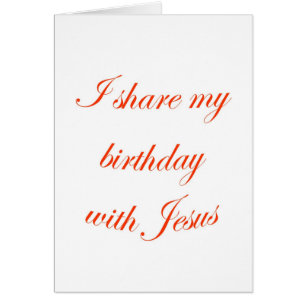 Cartão Aniversário com Jesus