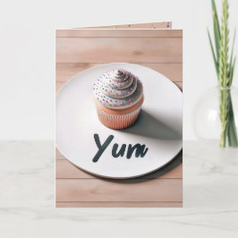 Cartão Aniversário Cupcake