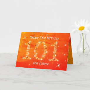 Cartão Aniversário da 101ruas - Números das Estrelas - Ve
