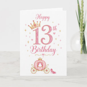 Cartão Aniversário da 13ª Princesa