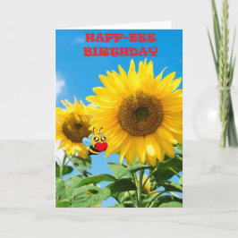 Cartão Aniversário da Abelha-Happ
