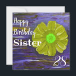 Cartão Aniversário da abstrato Green Flower Custom Sister<br><div class="desc">Cartão de Aniversário da Irmã abstrato Verde Flor Personalizada... ... ... ... ... ... ... ... ... ... ... Clique em 'Personalizar este modelo - Detalhes' para personalizar por Nome,  idade e atualizar Saudação,  se desejar. O nome foi usado para Mãe,  Irmã,  filha etc</div>