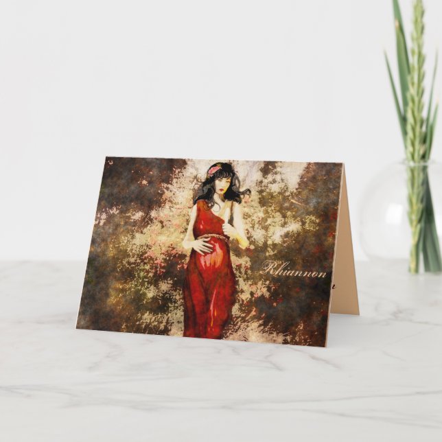 Cartão Aniversário da deusa (Frente)