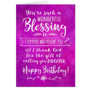 Cartão Aniversário da Filha, você é uma maravilhosa be