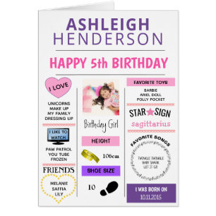 Cartão Aniversário da Foto de Manutenção da Memória de Co