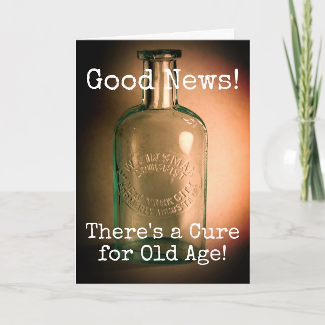 Cartão Aniversário da Idade Antiga (Frente)