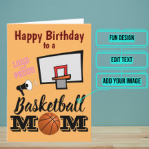 Aniversário da mãe de basquete