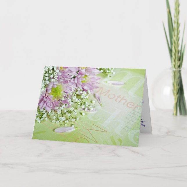 Cartão Aniversário da Mãe ou Dia da Mãe (Frente)