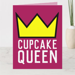 Cartão ANIVERSÁRIO DA RAINHA cupcake, ADEQUADO PARA CARTÃ