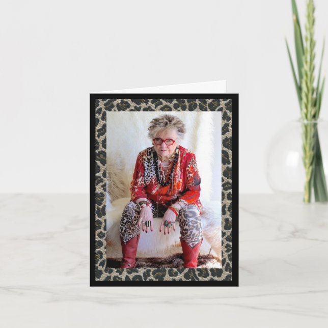Cartão Aniversário da vovó maluca (Frente)