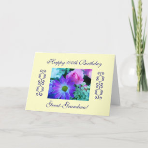 Cartão aniversário das Excelente-avós o 100th