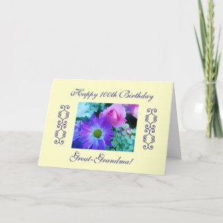 Cartão aniversário das Excelente-avós o 100th