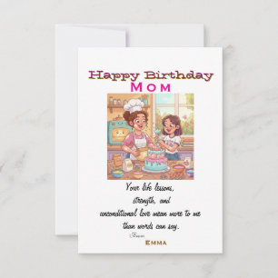 Cartão Aniversário das mães