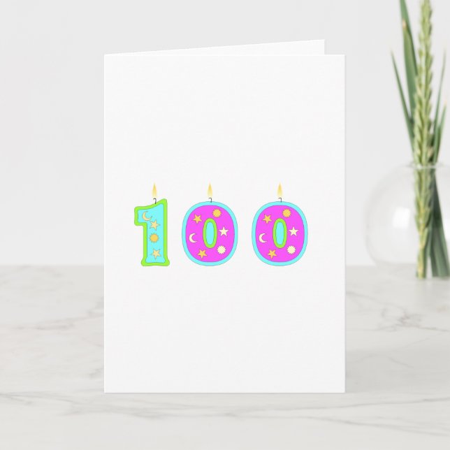 Cartão Aniversário de 100 anos (Frente)