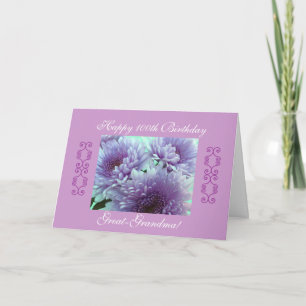 Cartão aniversário de 100 anos da excelente-avó