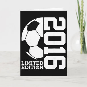 Cartão Aniversário de 10 anos de Futebol Edição Limitada