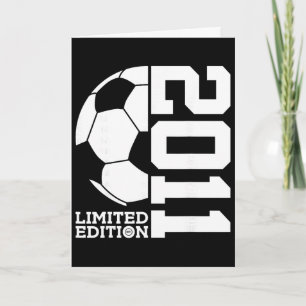 Cartão Aniversário de 15 anos Soccer Limited Edition 2011