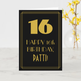 Cartão Aniversário de 16 anos ~ Visual inspirado em Art D