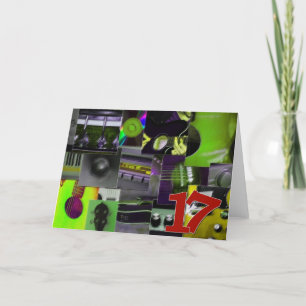 Cartão Aniversário de 17 anos