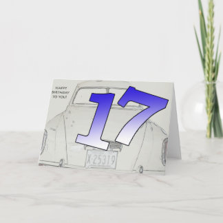 Cartão Aniversário de 17 anos