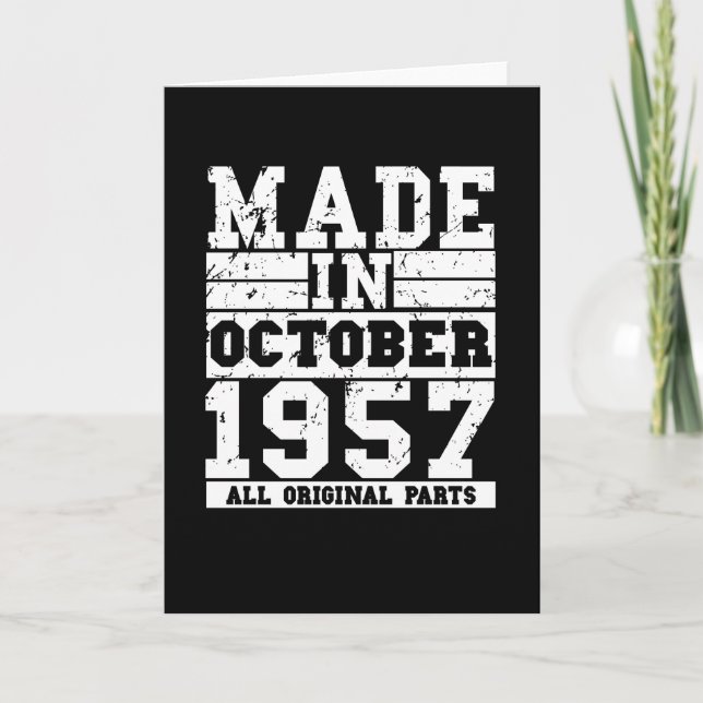 Cartão Aniversário de 1957 (Frente)