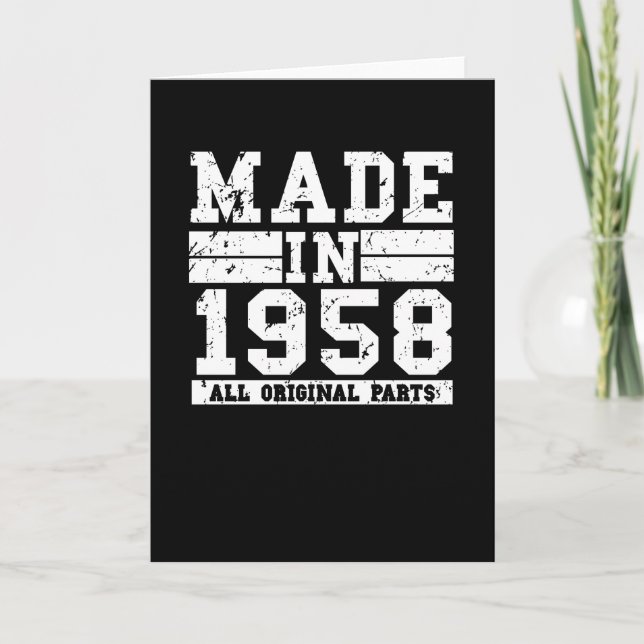 Cartão Aniversário de 1958 (Frente)