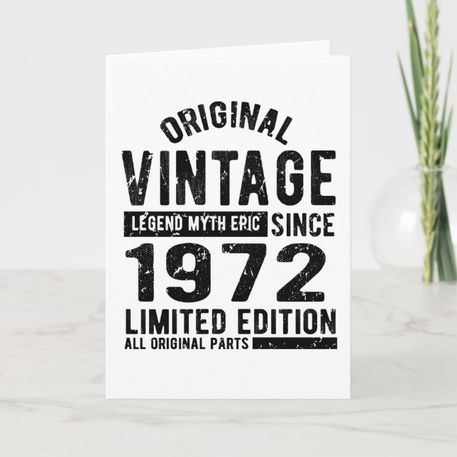 Cartão Aniversário de 1972 (Frente)