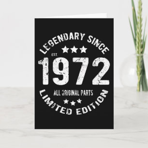 Cartão Aniversário de 1972