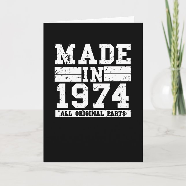 Cartão Aniversário de 1974 (Frente)