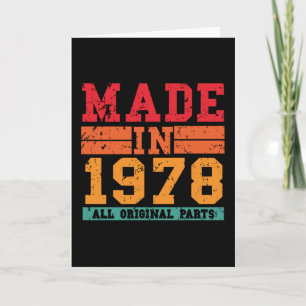 Cartão Aniversário de 1978