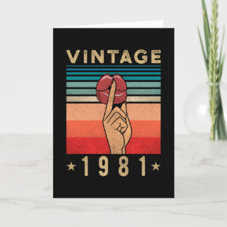 Cartão Aniversário de 1981