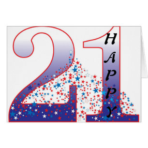 Cartão **aniversário de 21 anos** O QUE VOCÊ "PODE CELEBR