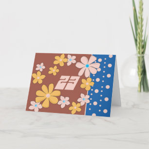 Cartão Aniversário de 23 anos