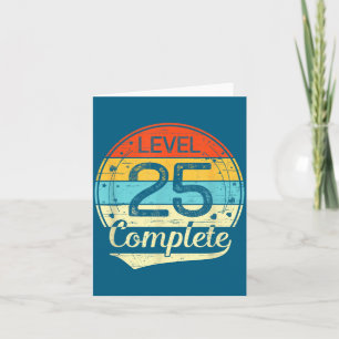 Cartão Aniversário de 25 anos de Casamento Design para El