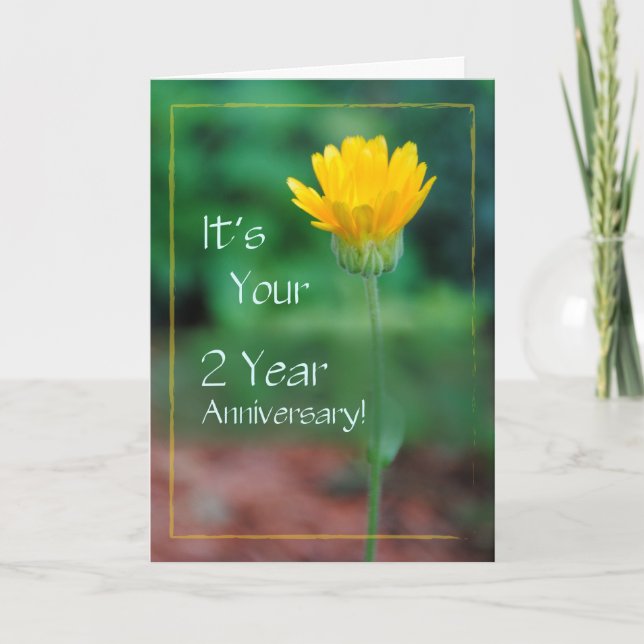 Cartão Aniversário de 2 anos, recuperação de Vícios (Frente)