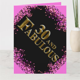 Cartão Aniversário de 30 anos