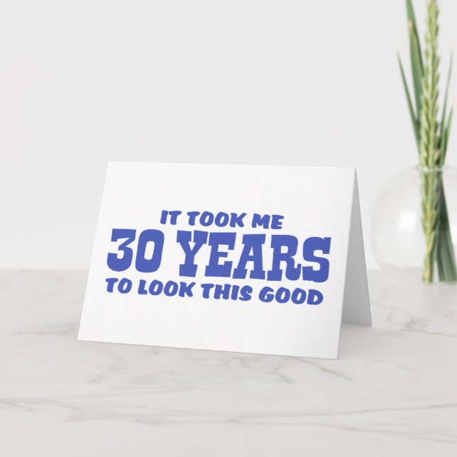 Cartão Aniversário de 30 anos (Frente)