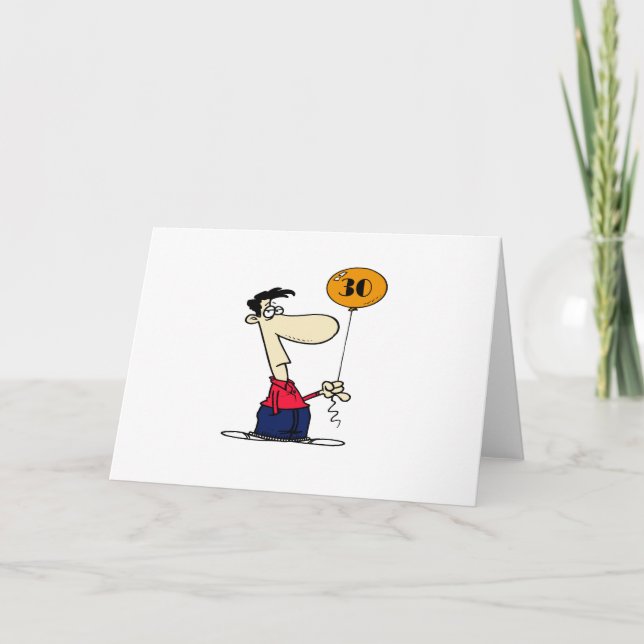 Cartão Aniversário de 30 anos (Frente)