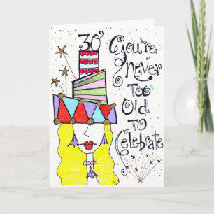 Cartão Aniversário de 30 anos