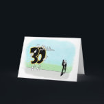 Cartão Aniversário de 30 anos SNEAKY<br><div class="desc">Veja mais cartões de aniversário de 30 anos em Zigglets Store@Zazzle ou visite nosso Web site em www.zigglets.com (veja como salvar $$ no transporte)</div>