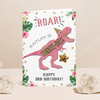 Aniversário de 3 anos de Dinossauro Três Rex