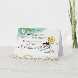 Cartão Aniversário de 40 anos