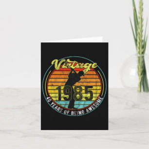 Cartão aniversário de 40 anos de Golfe Vintage de Golfe 1