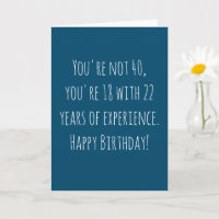 Aniversário de 40 anos engraçado em texto