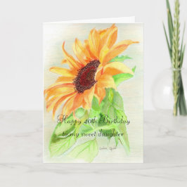 Cartão Aniversário de 40 anos feliz