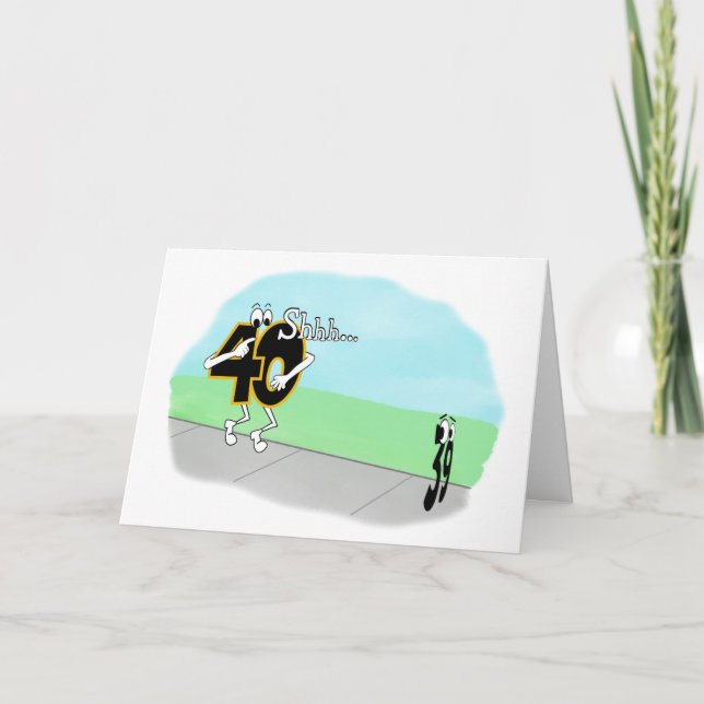 CARTÃO ANIVERSÁRIO DE 40 ANOS SNEAKY (Frente)