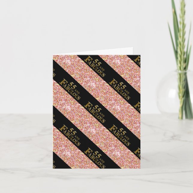 Cartão Aniversário de 55 anos (Frente)